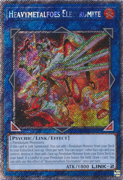 Heavymetalfoes Electrumite [RA04-EN292] Platinum Secret Rare | Deep Dive Games St. Marys