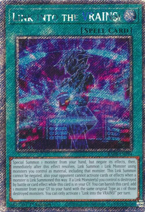 Link into the VRAINS! [RA04-EN294] Platinum Secret Rare | Deep Dive Games St. Marys