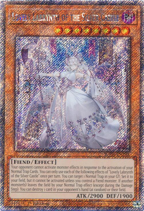 Lovely Labrynth of the Silver Castle [RA04-EN295] Platinum Secret Rare | Deep Dive Games St. Marys