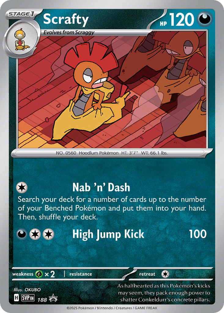 Scrafty (188) [Scarlet & Violet: Black Star Promos] | Deep Dive Games St. Marys