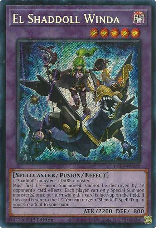 El Shaddoll Winda [RA04-EN052] Secret Rare | Deep Dive Games St. Marys