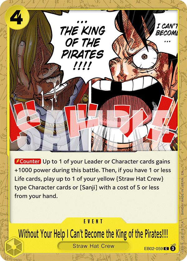 Without Your Help I Can't Become the King of the Pirates!!!! [Extra Booster: Anime 25th Collection] | Deep Dive Games St. Marys
