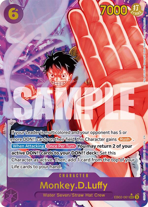 Monkey.D.Luffy (061) (Alternate Art) [Extra Booster: Anime 25th Collection] | Deep Dive Games St. Marys