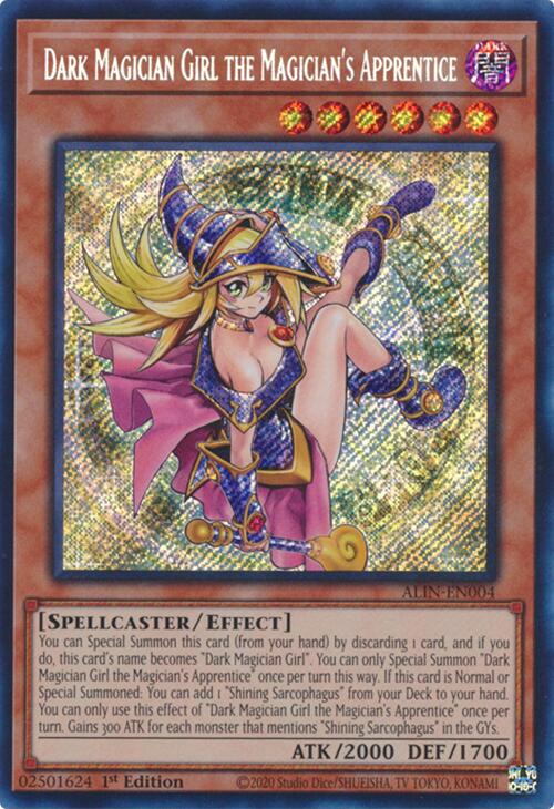 Dark Magician Girl the Magician's Apprentice [ALIN-EN004] Secret Rare | Deep Dive Games St. Marys