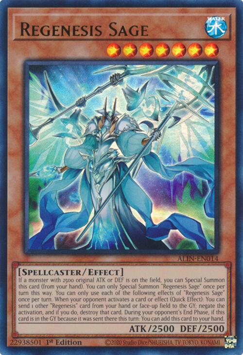 Regenesis Sage [ALIN-EN014] Ultra Rare | Deep Dive Games St. Marys