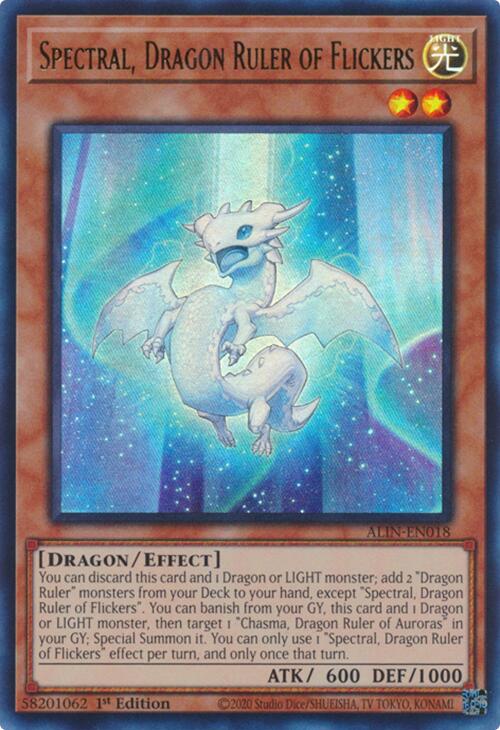 Spectral, Dragon Ruler of Flickers [ALIN-EN018] Ultra Rare | Deep Dive Games St. Marys