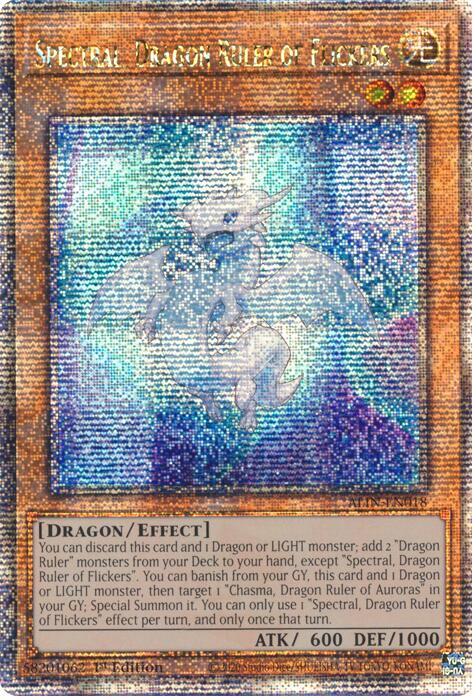 Spectral, Dragon Ruler of Flickers [ALIN-EN018] Quarter Century Secret Rare | Deep Dive Games St. Marys