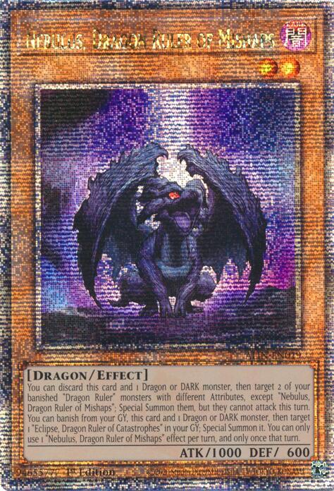 Nebulus, Dragon Ruler of Mishaps [ALIN-EN019] Quarter Century Secret Rare | Deep Dive Games St. Marys