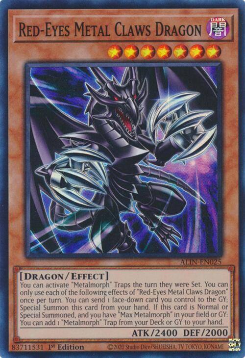 Red-Eyes Metal Claws Dragon [ALIN-EN025] Super Rare | Deep Dive Games St. Marys