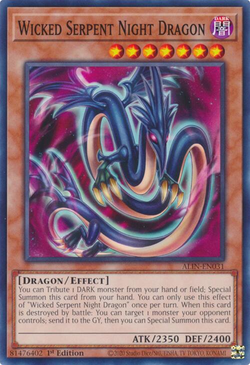 Wicked Serpent Night Dragon [ALIN-EN031] Common | Deep Dive Games St. Marys