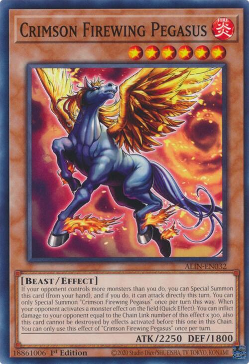 Crimson Firewing Pegasus [ALIN-EN032] Common | Deep Dive Games St. Marys