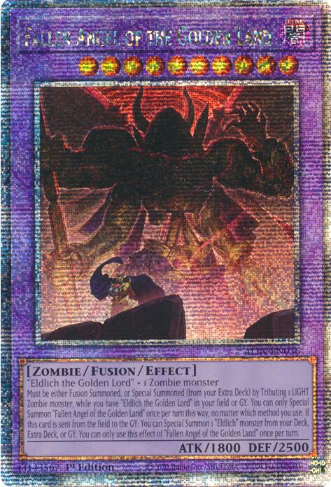 Fallen Angel of the Golden Land [ALIN-EN036] Quarter Century Secret Rare | Deep Dive Games St. Marys