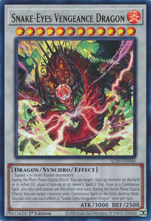 Snake-Eyes Vengeance Dragon [ALIN-EN040] Ultra Rare | Deep Dive Games St. Marys