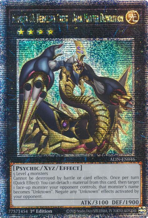 Number 69: Heraldry Crest - Dark Matter Demolition [ALIN-EN046] Quarter Century Secret Rare | Deep Dive Games St. Marys