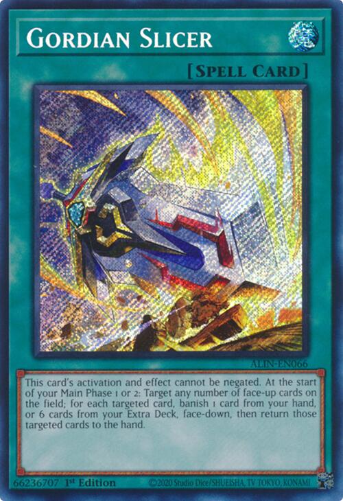 Gordian Slicer [ALIN-EN066] Secret Rare | Deep Dive Games St. Marys