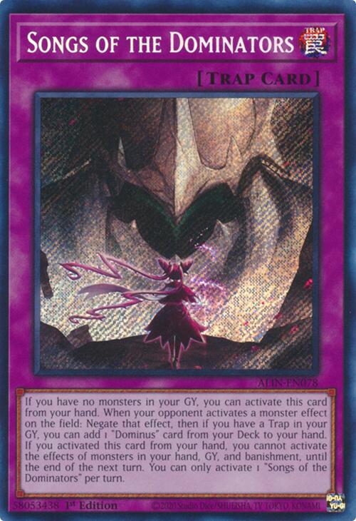Songs of the Dominators [ALIN-EN078] Secret Rare | Deep Dive Games St. Marys