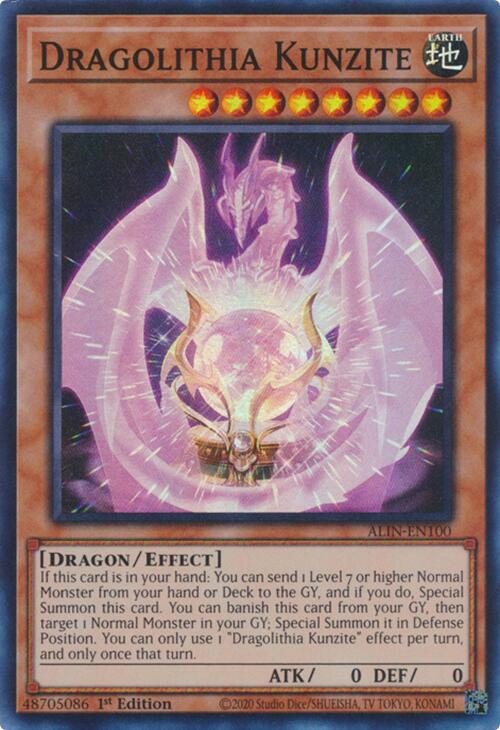 Dragolithia Kunzite [ALIN-EN100] Super Rare | Deep Dive Games St. Marys