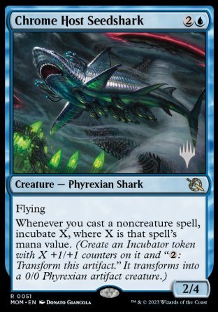 Chrome Host Seedshark (Promo Pack) [March of the Machine Promos] | Deep Dive Games St. Marys