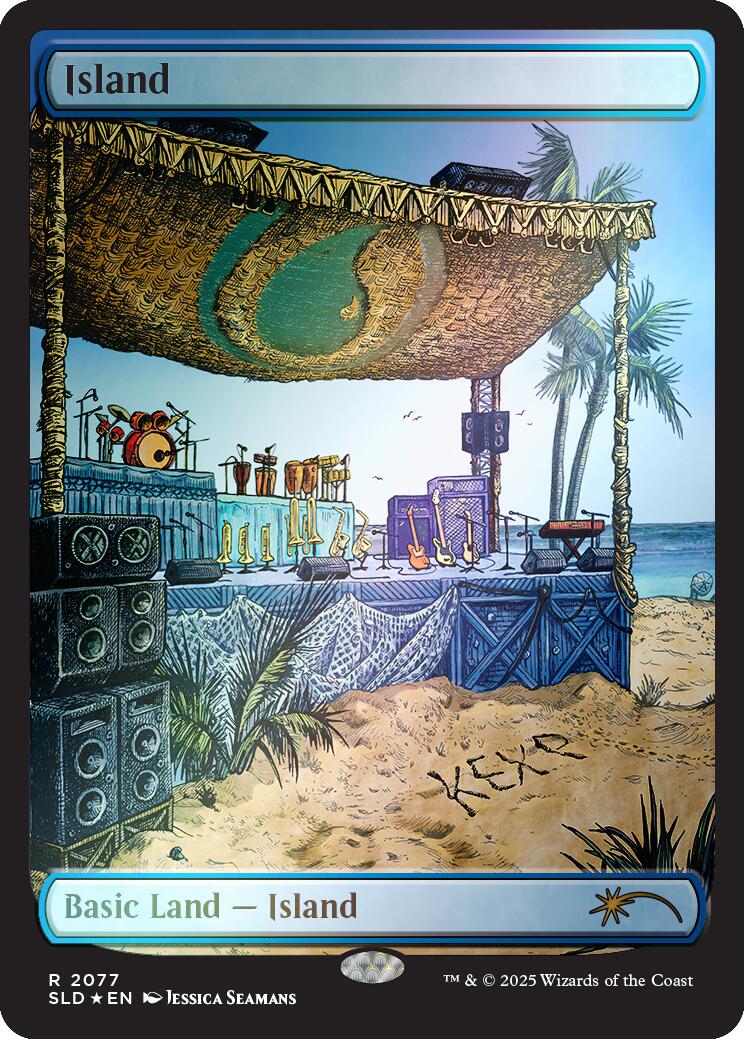 Island (2077) (Rainbow Foil) [Secret Lair Drop Series] | Deep Dive Games St. Marys