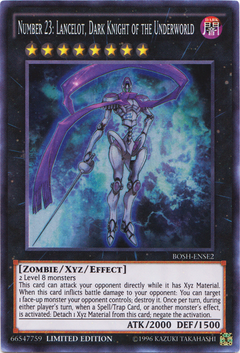 Number 23: Lancelot, Dark Knight of the Underworld [BOSH-ENSE2] Super Rare | Deep Dive Games St. Marys