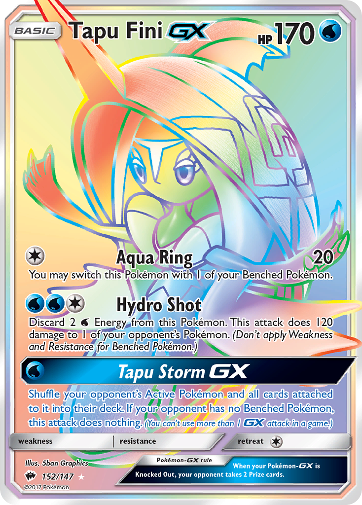 Tapu Fini GX (152/147) [Sun & Moon: Burning Shadows] | Deep Dive Games St. Marys