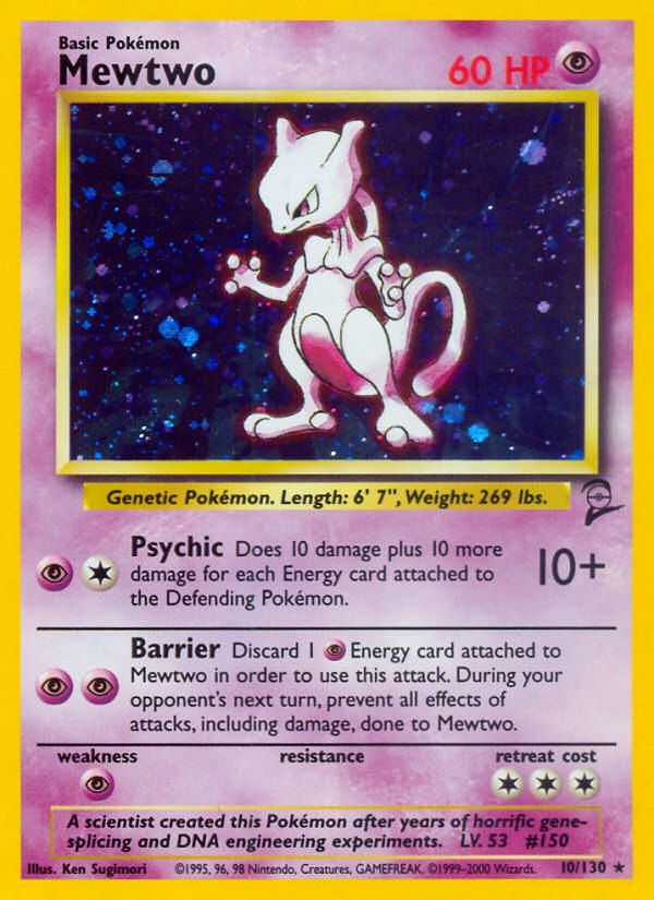 Mewtwo (10/130) [Base Set 2] | Deep Dive Games St. Marys