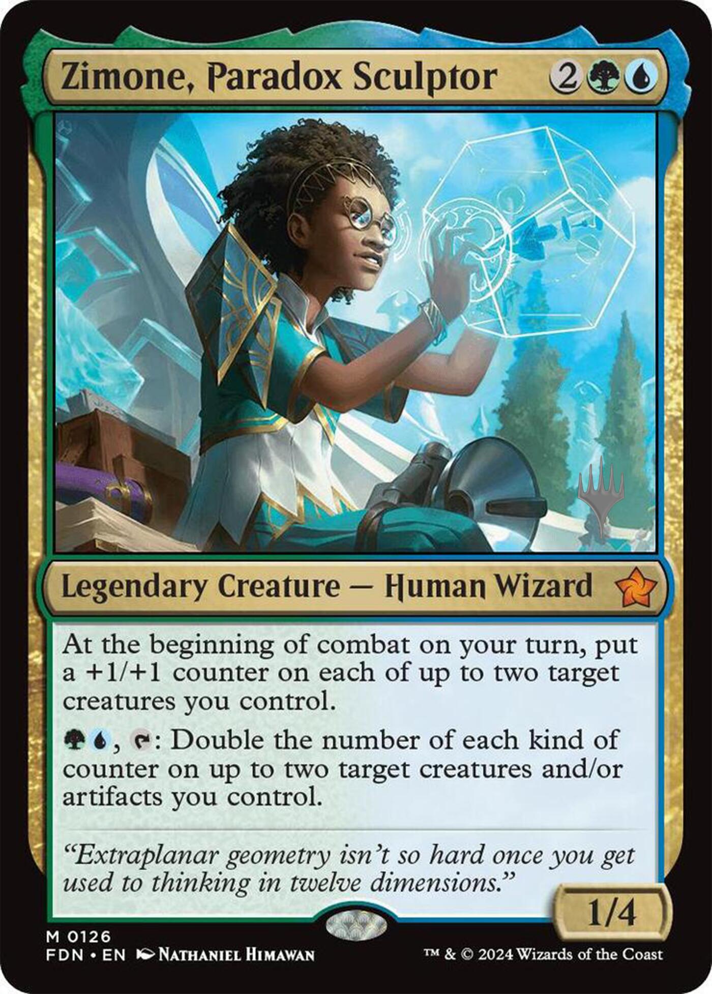 Zimone, Paradox Sculptor (Promo Pack) [Foundations Promos] | Deep Dive Games St. Marys
