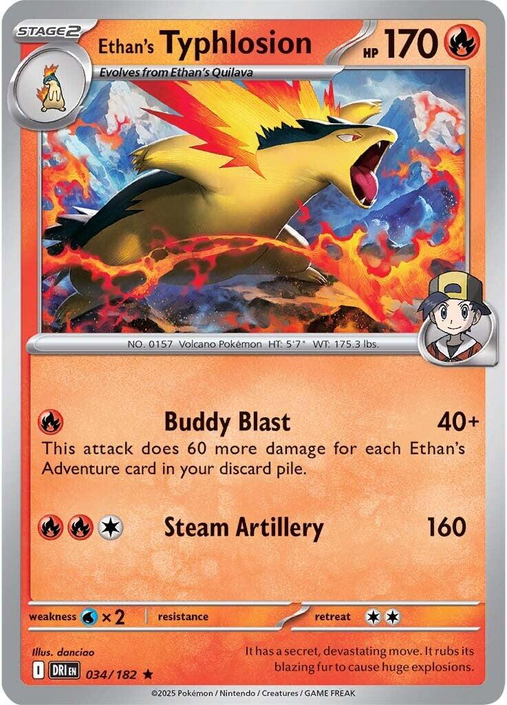 Ethan's Typhlosion (034/182) [Scarlet & Violet: Destined Rivals] | Deep Dive Games St. Marys