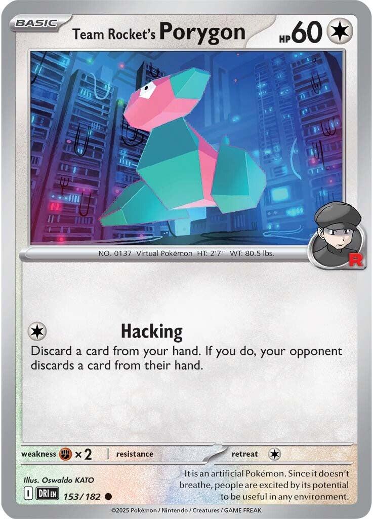 Team Rocket's Porygon (153/182) [Scarlet & Violet: Destined Rivals] | Deep Dive Games St. Marys