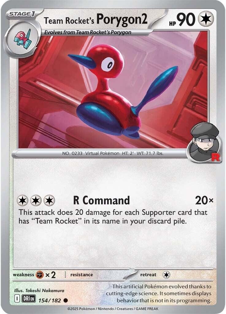 Team Rocket's Porygon2 (154/182) [Scarlet & Violet: Destined Rivals] | Deep Dive Games St. Marys
