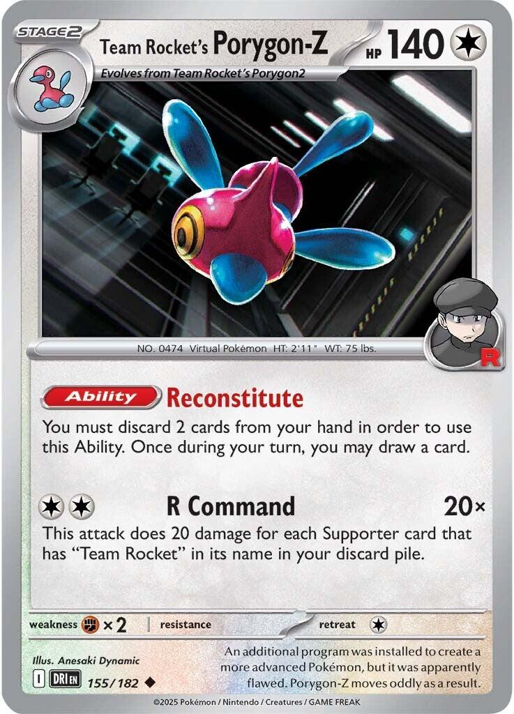 Team Rocket's Porygon-Z (155/182) [Scarlet & Violet: Destined Rivals] | Deep Dive Games St. Marys