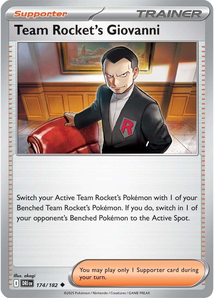 Team Rocket's Giovanni (174/182) [Scarlet & Violet: Destined Rivals] | Deep Dive Games St. Marys