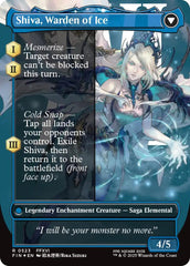 Jill, Shiva's Dominant // Shiva, Warden of Ice (Borderless) (Surge Foil) [FINAL FANTASY] | Deep Dive Games St. Marys