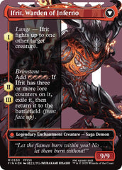 Clive, Ifrit's Dominant // Ifrit, Warden of Inferno (Borderless) (Surge Foil) [FINAL FANTASY] | Deep Dive Games St. Marys