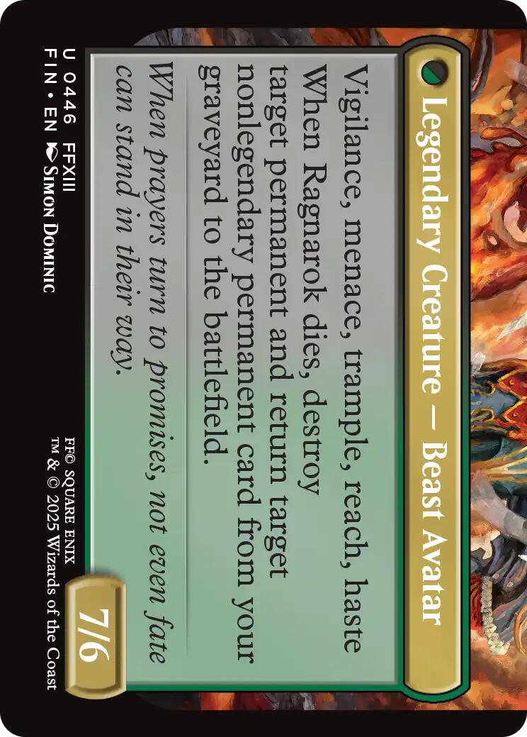 Fang, Fearless l'Cie (Extended Art) [FINAL FANTASY] | Deep Dive Games St. Marys