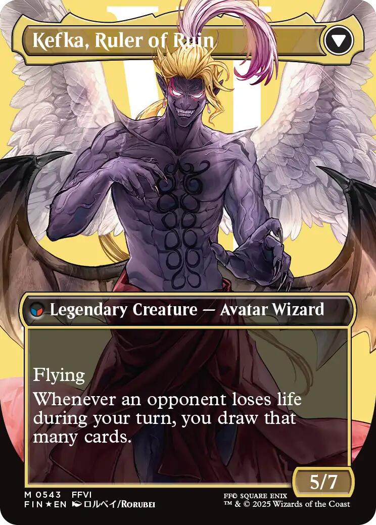 Kefka, Court Mage // Kefka, Ruler of Ruin (Borderless) (Surge Foil) [FINAL FANTASY] | Deep Dive Games St. Marys