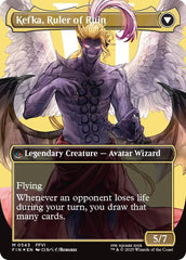 Kefka, Court Mage // Kefka, Ruler of Ruin (Borderless) (Surge Foil) [FINAL FANTASY] | Deep Dive Games St. Marys