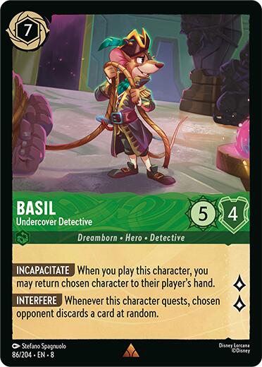 Basil - Undercover Detective (86/204) [Reign of Jafar] | Deep Dive Games St. Marys