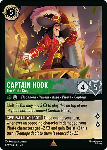 Captain Hook - The Pirate King (109/204) [Reign of Jafar] | Deep Dive Games St. Marys