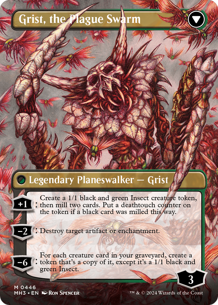 Grist, Voracious Larva // Grist, the Plague Swarm (Borderless) [Modern Horizons 3] | Deep Dive Games St. Marys