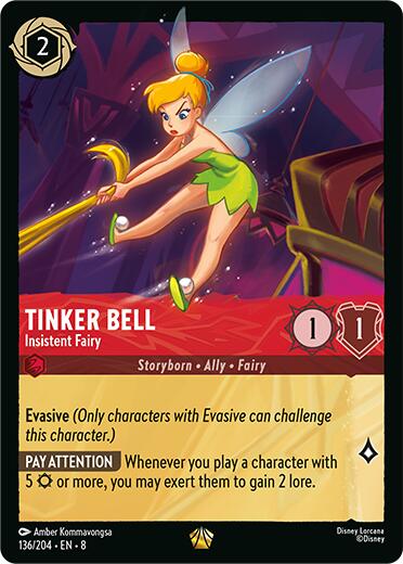 Tinker Bell - Insistent Fairy (136/204) [Reign of Jafar] | Deep Dive Games St. Marys