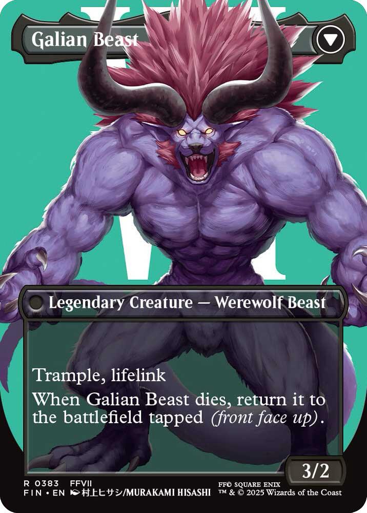 Vincent Valentine // Galian Beast (Borderless) [FINAL FANTASY] | Deep Dive Games St. Marys