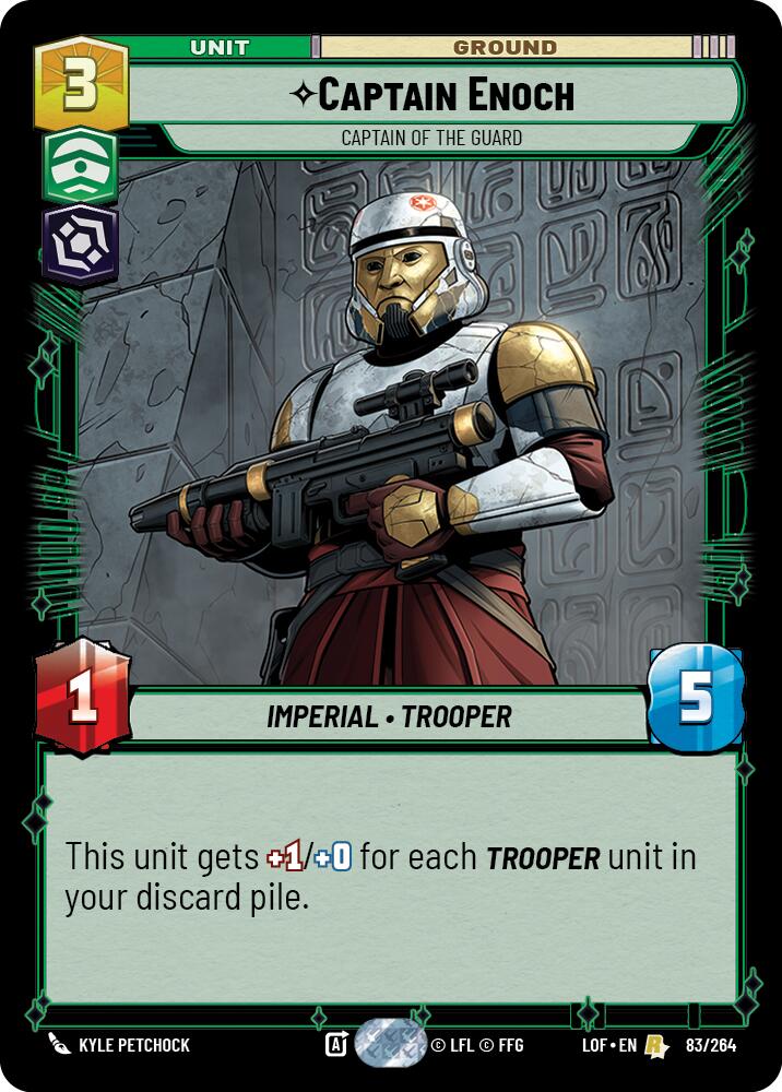 Captain Enoch - Captain of the Guard (83/264) (83/264) [Legends of the Force] | Deep Dive Games St. Marys