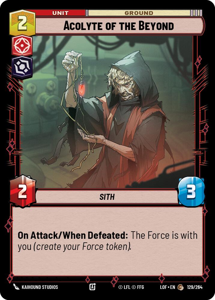 Acolyte of the Beyond (129/264) (129/264) [Legends of the Force] | Deep Dive Games St. Marys