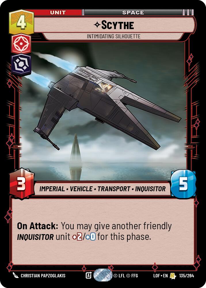 Scythe - Intimidating Silhouette (135/264) (135/264) [Legends of the Force] | Deep Dive Games St. Marys