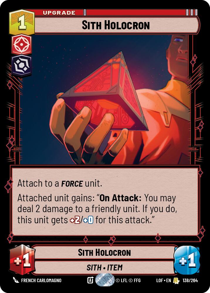 Sith Holocron (138/264) (138/264) [Legends of the Force] | Deep Dive Games St. Marys
