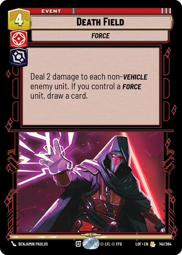 Death Field (141/264) (141/264) [Legends of the Force] | Deep Dive Games St. Marys