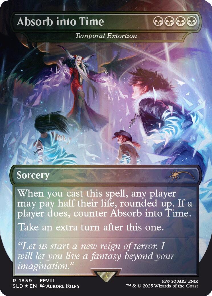 Absorb into Time - Temporal Extortion (Rainbow Foil) [Secret Lair Drop Series] | Deep Dive Games St. Marys