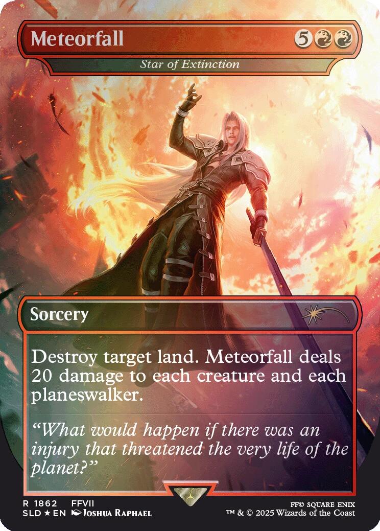 Meteorfall - Star of Extinction (Rainbow Foil) [Secret Lair Drop Series] | Deep Dive Games St. Marys