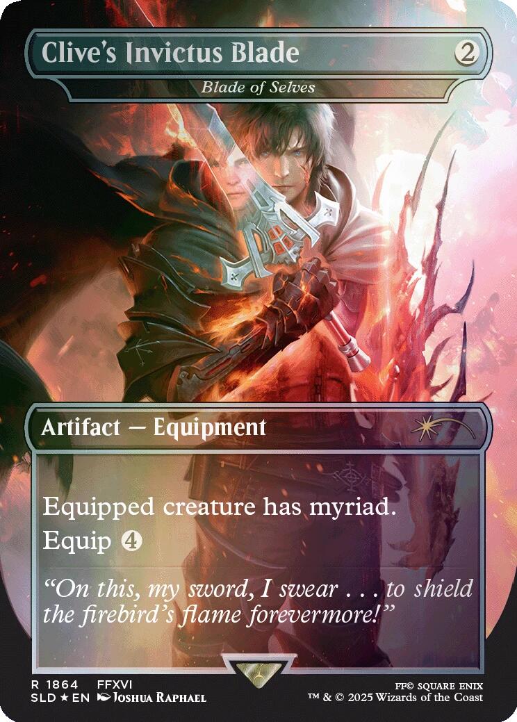 Clive's Invictus Blade - Blade of Selves (Rainbow Foil) [Secret Lair Drop Series] | Deep Dive Games St. Marys